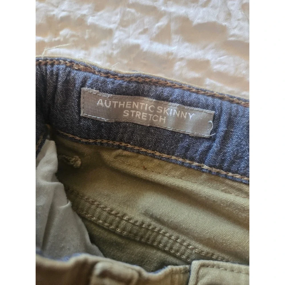Lucky Brand Boys Authentic Skinny Stretch Khaki Pants Size 10 Adjustable Waist